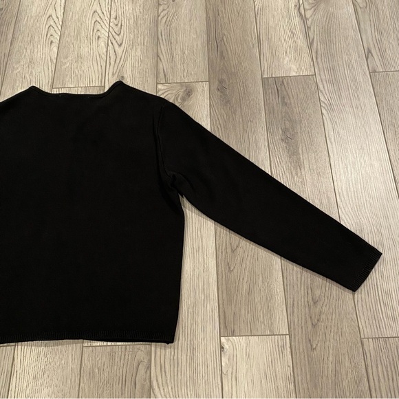 Sprint Cintas Cardigan Women’s Size L Black Knit Button Down Employee Sweater - Picture 10 of 15